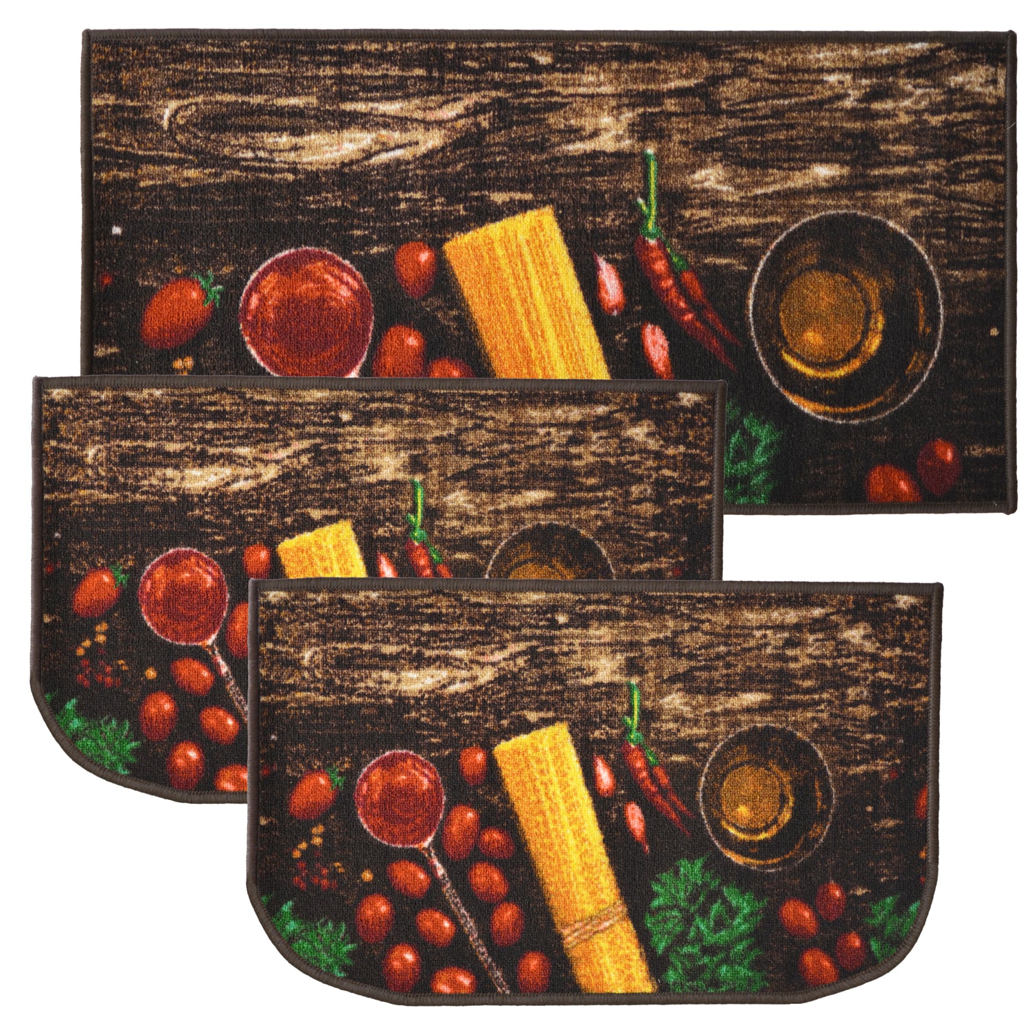 Kitchen Rugs - 3pc Sets