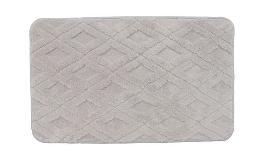 Diamond Lattice - Beige 2pc Jacquard Mat Set  (17x24, 20x32)