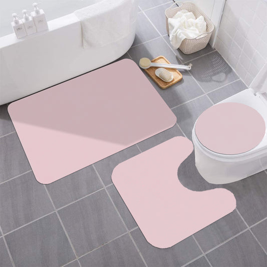 Raquel - 3pc Bathroom Rug Set - Pink