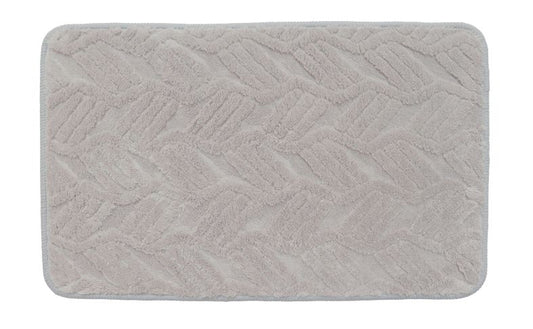 Leaf Lattice - Beige 2pc Jacquard Mat Set  (17x24, 20x32)