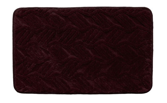 Leaf Lattice - Chocolate 2pc Jacquard Mat Set (17x24, 20x32)