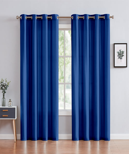 Janice - 55"x95" Grommet Blackout Curtain - Navy