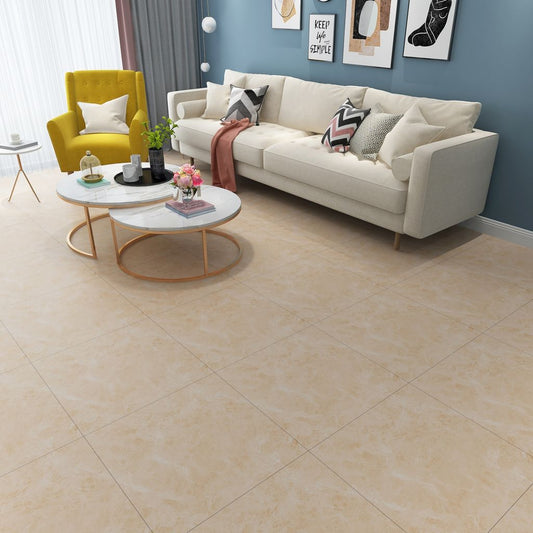 Crema - Marble Tile 12x12, 2mm Peel & Stick Vinyl Flooring