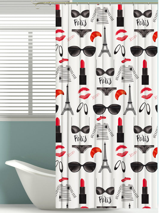 Arlette - 70"x70" Polyester Canvas Shower Curtain