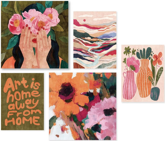 Art is Home - Assorted Wall Art - Set of 5