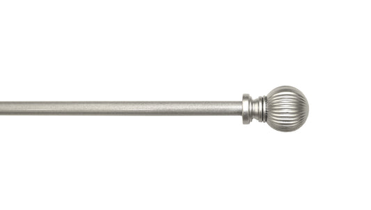 Leo 48"-84" Curtain Rod - Silver