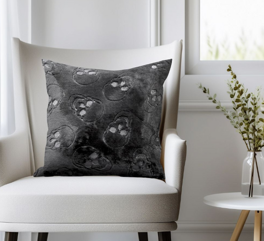 Embossed Skull Throw Pillow - 20"x20" - Assorted Colors