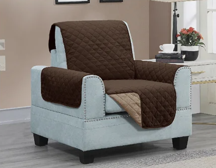 Reversible Microfiber Furniture Protector - Chair - Beige/Brown