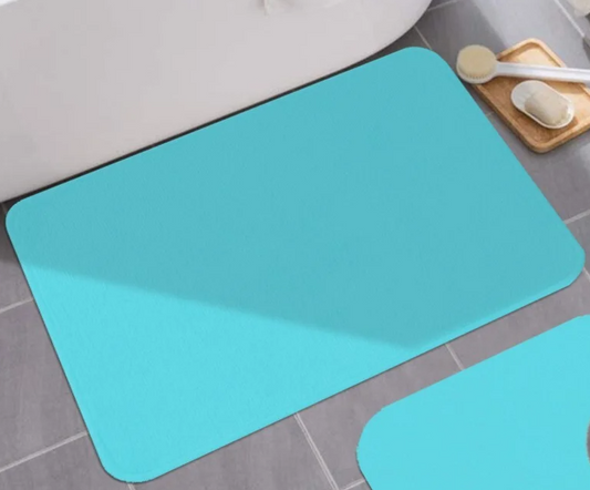 Raquel - 18"x30" Bathroom Rug - Turquoise