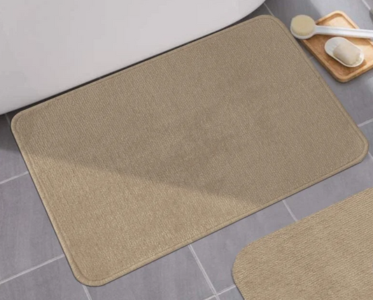 Raquel - 18"x30" Bathroom Rug - Beige