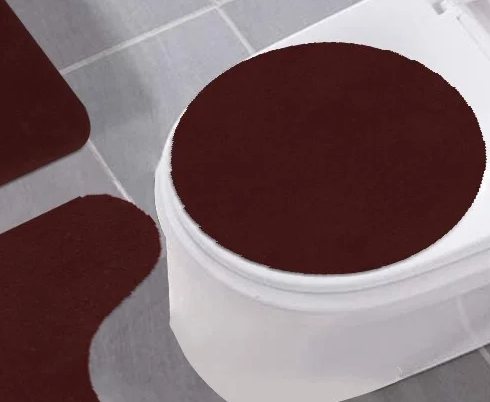 Queen Elizabeth - Plush Microfiber Lid Cover - Burgundy