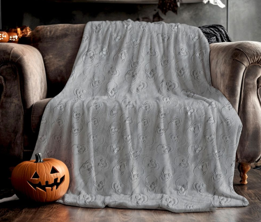 Embossed Skull Throw Blanket - 50"x70" - Assorted Colors