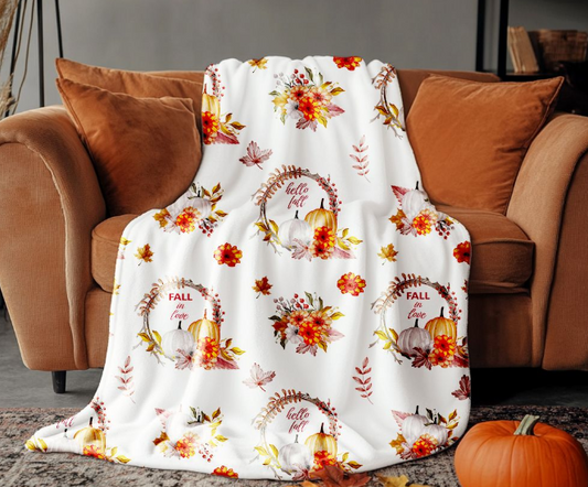 Hello Fall Plush Throw Blanket - 50"x70"