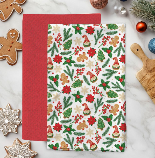 Holiday Treats - 2pk Printed Kitchen Towel 16x26 - Assorted
