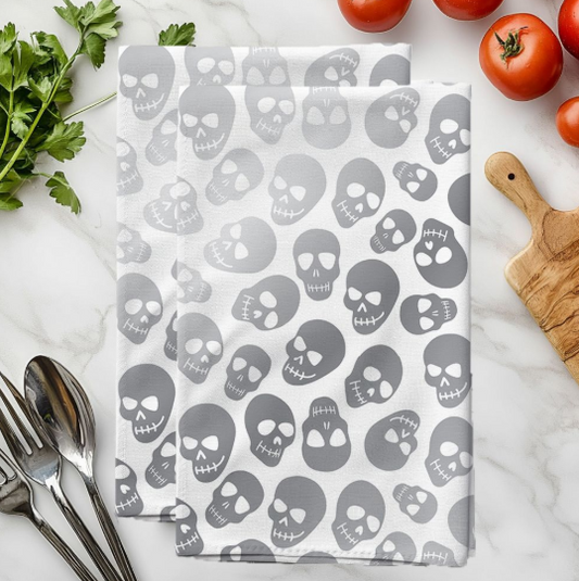 Spooky Season - 2pk Foil Printed Kitchen Towel Set 16x26- Assorted