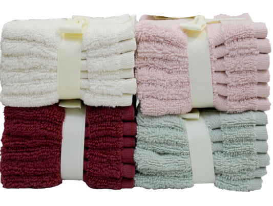 Alexia 6pk Zero Twist 12x12 Washcloth - Assorted Colors