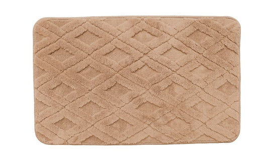 Diamond Lattice - Cream 2pc Jacquard Mat Set (17x24, 20x32)