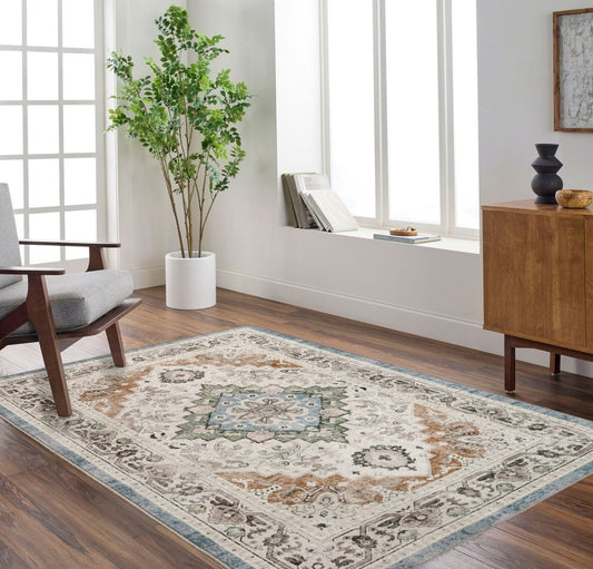 Casablanca 3x5 Machine Washable Area Rug