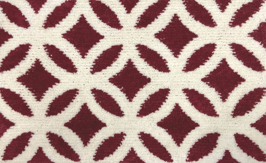 Alice - 20"x32" Bathroom Rug - Ruby/Beige