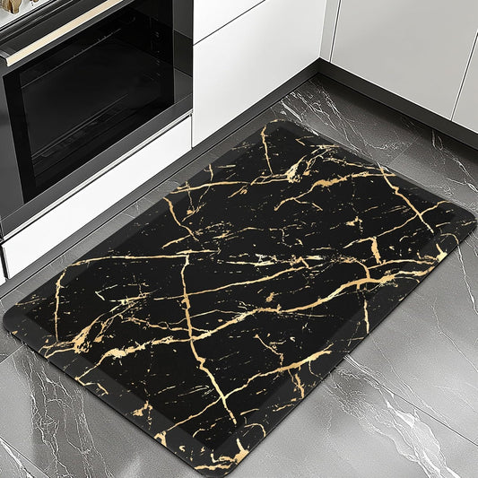 Artem Anti-Fatigue Foil-Painted Rug 18"x30" - Black
