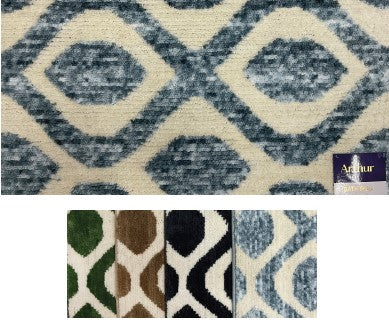 Arthur - 20"x32" Space Dyed Bathroom Rug - Charcoal/Beige