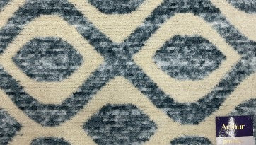 Arthur - 20"x32" Space Dyed Bathroom Rug - Turquoise/Beige