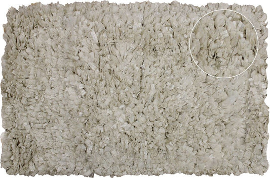 Vera Chindi Solid Bath Mat 20x32 - Beige