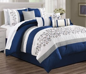 Clayton - 7pc Comforter Set - Queen