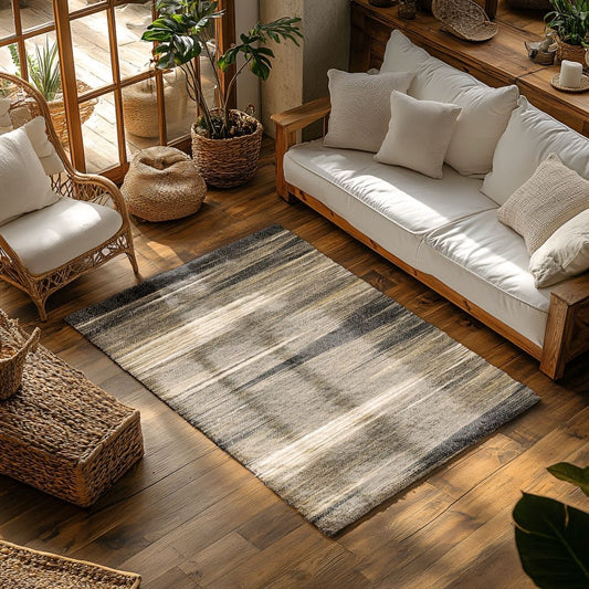 Abstract Spice 5x7 Machine Washable Area Rug