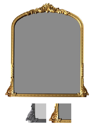 Decorative Arched Mirror 28"x32"