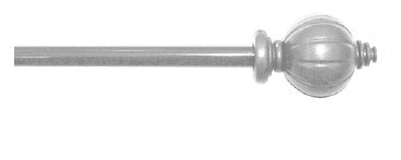 Evan 24"-48" Curtain Rod - Silver