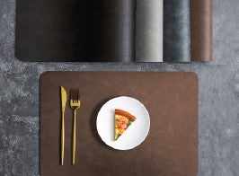 Faux Leather PVC Placemat - 12"x18" - Set of 4