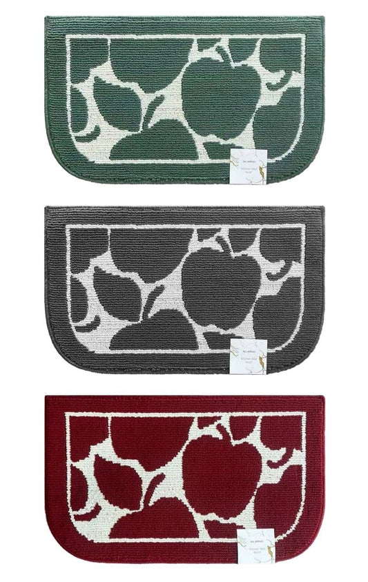 All Apples Two Tone pp Kitchen Mat - 18x30 Slice - Assorted Colors