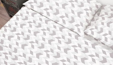 Grayson - 4pc Printed Cotton Sheet Set - Twin