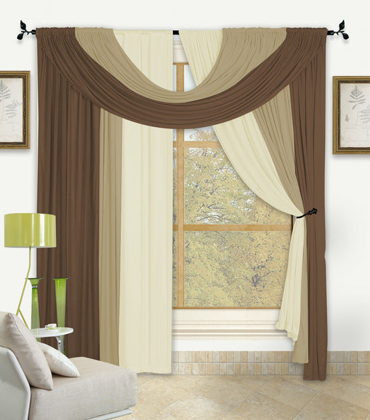 Bella - Window in a Bag Set - Chocolate/Beige