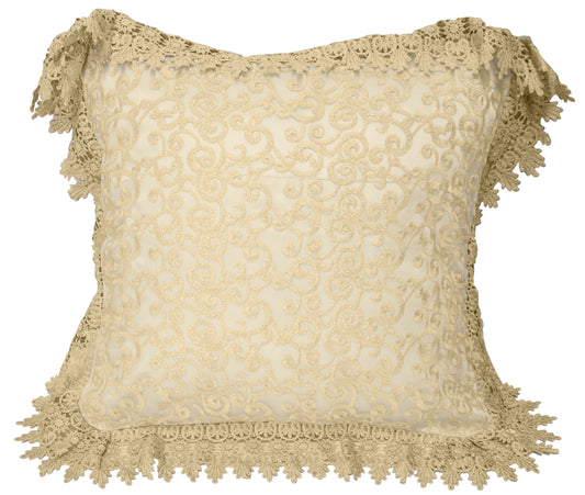 Vine - 18"x18" Cushion Cover - Gold