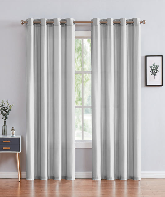 Janice - 54"x90" Grommet Blackout Curtain - Cloud