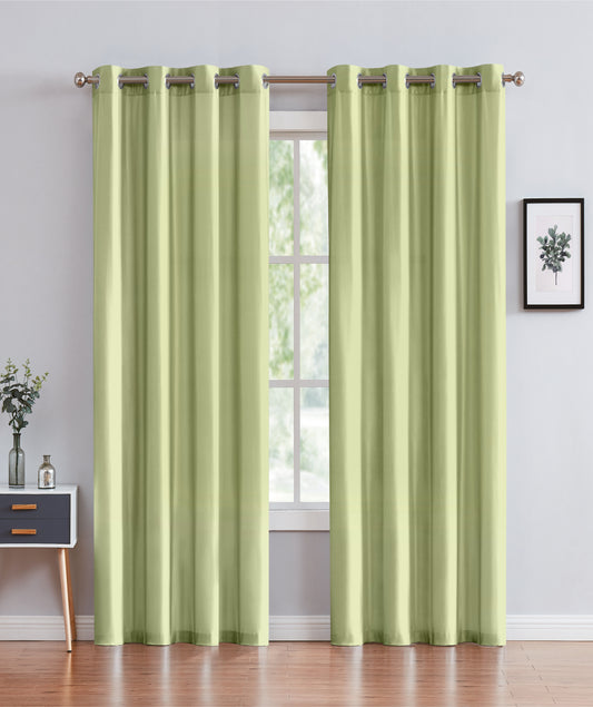 Janice - 54"x90" Grommet Blackout Curtain - Lime