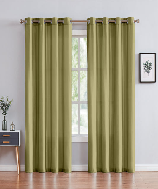 Janice - 54"x63" Grommet Blackout Curtain - Sage