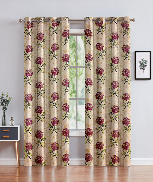 Valletta - 54"x90" Grommet Blackout Curtain - Burgundy