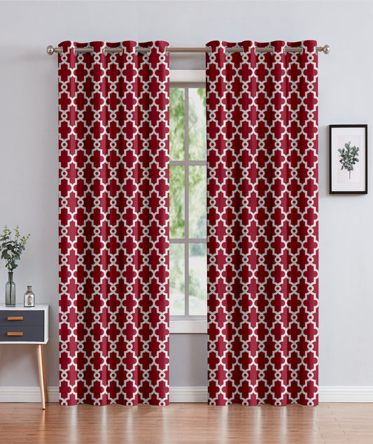 Imperial - 54"x90" Grommet Blackout Curtain - Red