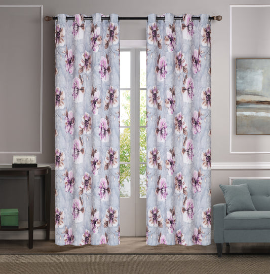 Wendy - 54"x90" Blackout Grommet Curtain - Lilac