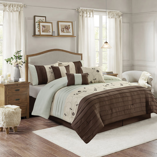 Luna - 7pc Comforter Set - Queen