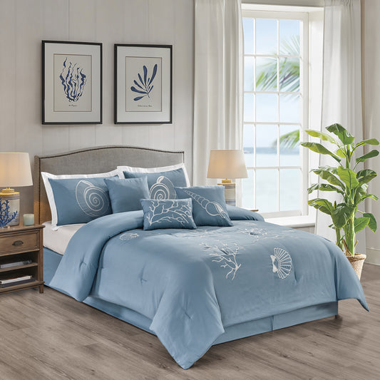 Cecily - 7pc Comforter Set - Queen