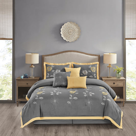 Rachelle - 7pc Comforter Set- King