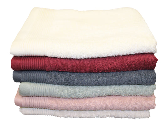 16x28" Combed Cotton Hand Towel, asst colors