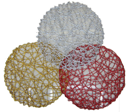 Round Foil Placemat - Set of 4