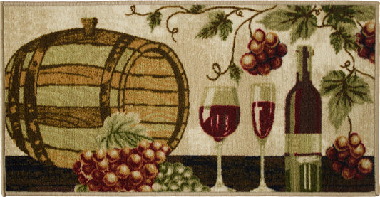 Wine Barrel - 20"x40" Rectangle Kitchen Mat