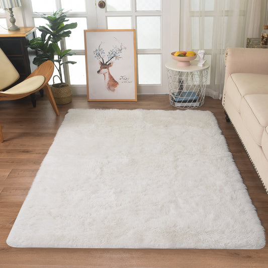 PV Fur Rug 5x7 - White