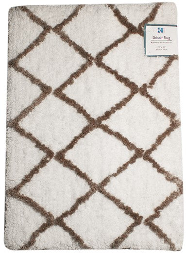 Janelle - 3.5'x5.5' Decor Rug - White/Beige
